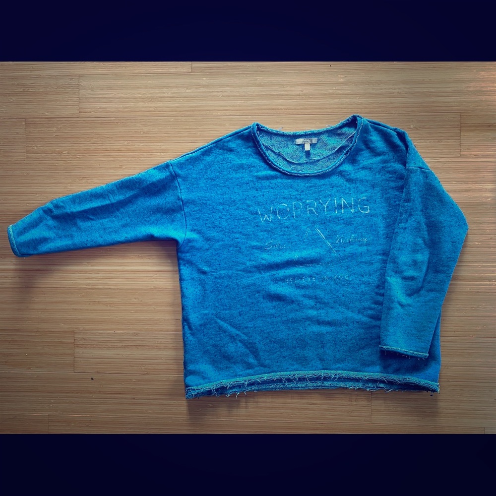 Zara Trafaluc Blue M Sweatshirt
